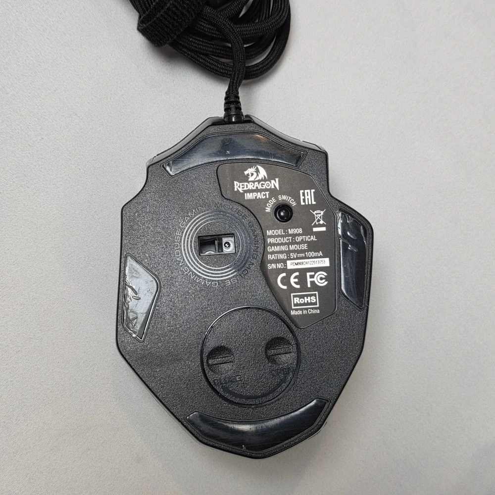 Redragon Impact Gaming‎ Mouse M908 Wired 12400 DPI 18 Programmable Buttons